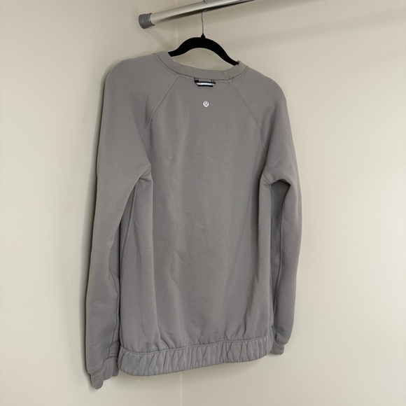 Lululemon Mile High Crew Pullover Sweatshirt Gray Reflective Cozy Everyday Style - Picture 6 of 9